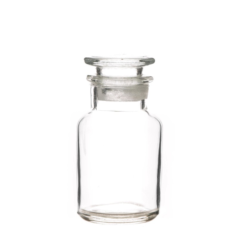 500ml Clear wide mouth frosted chemical experimental reagent bottle with glass cover