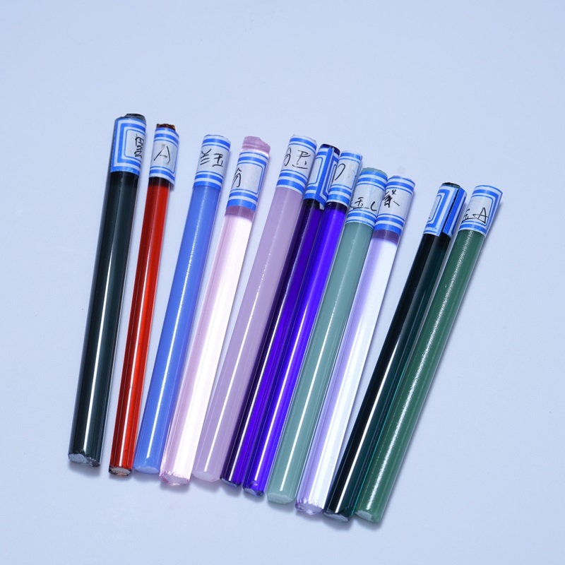 24 colors borosilicate COE 3.3 colored glass rod 24 colors borosilicate COE 3.3 colored glass rod