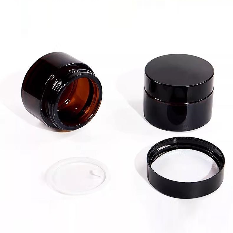 100ml amber threaded face cream glass jar 100ml amber threaded face cream glass jar