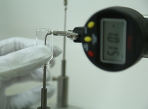 Measurement of glass vials wall thickness Measurement of glass vials wall thickness