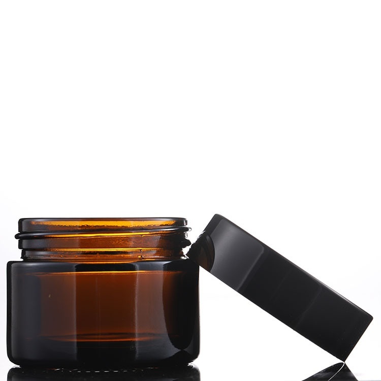100ml amber threaded face cream glass jar 100ml amber threaded face cream glass jar