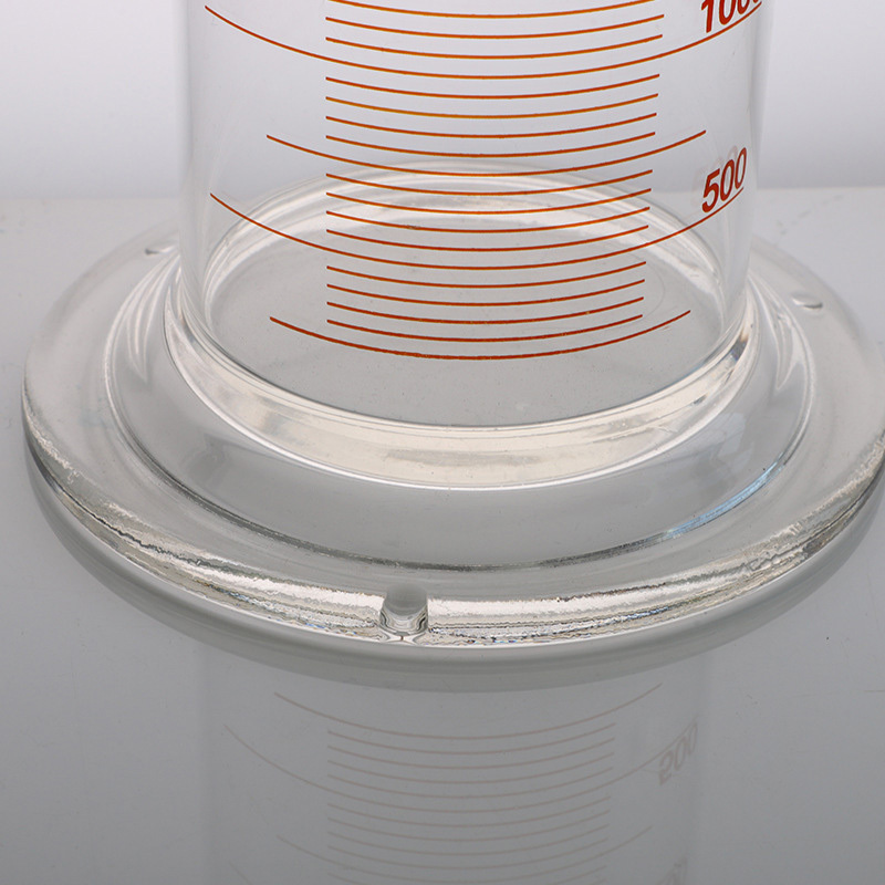 500ml high borosilicate glass graduated cylinder with side opening and scale 500ml high borosilicate glass graduated cylinder with side opening and scale
